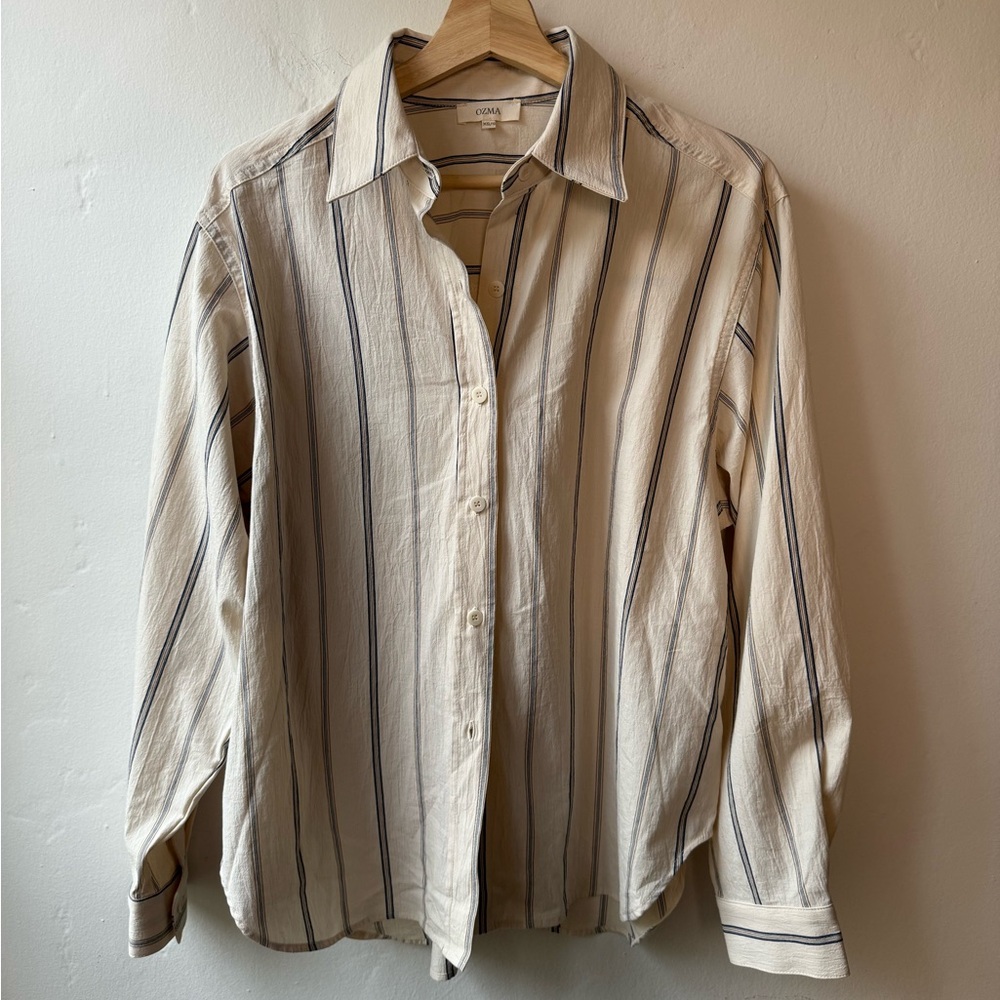 Ozma, Marcie Button Up Shirt, Hampton Stripe, XS/S
